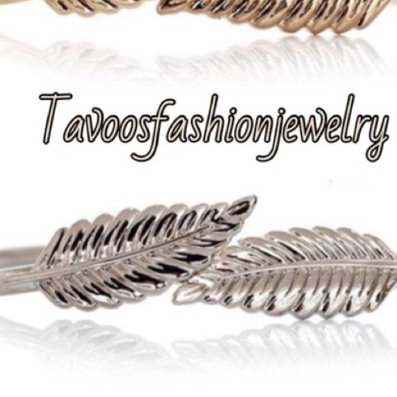 Tavoos Fashion Jewelry Accessories - Silver Leaf Belt